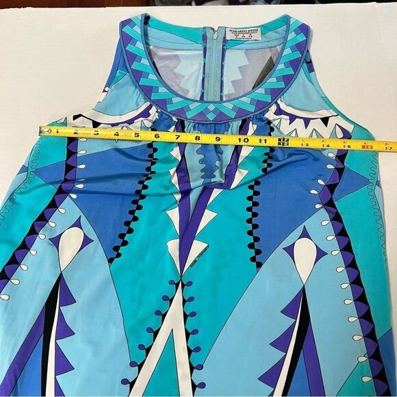 Retro 60s Shift Dress Size 6 Mediterranean Italian Designer Averado Bessi - Picture 10 of 12